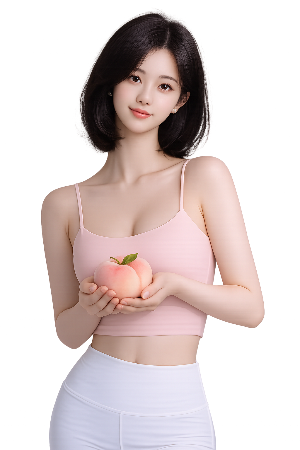 복숭아 가슴성형 모델 이미지